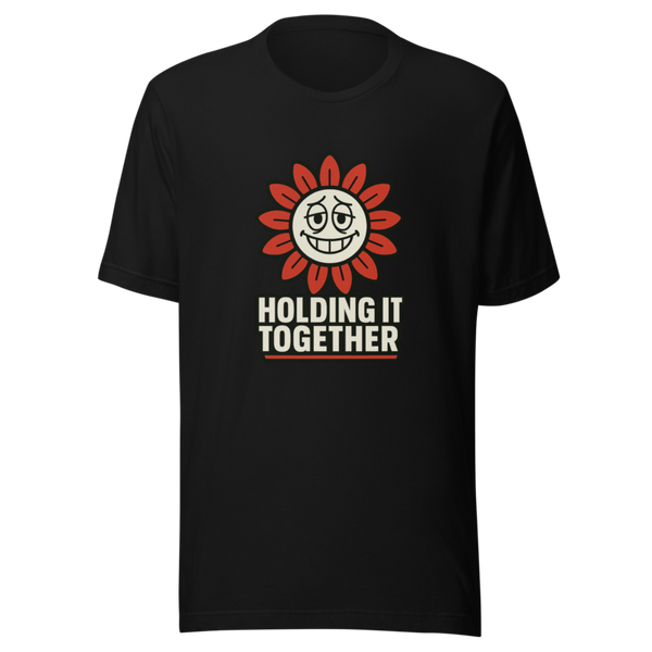 holding it together burnout sunflower tee — back view