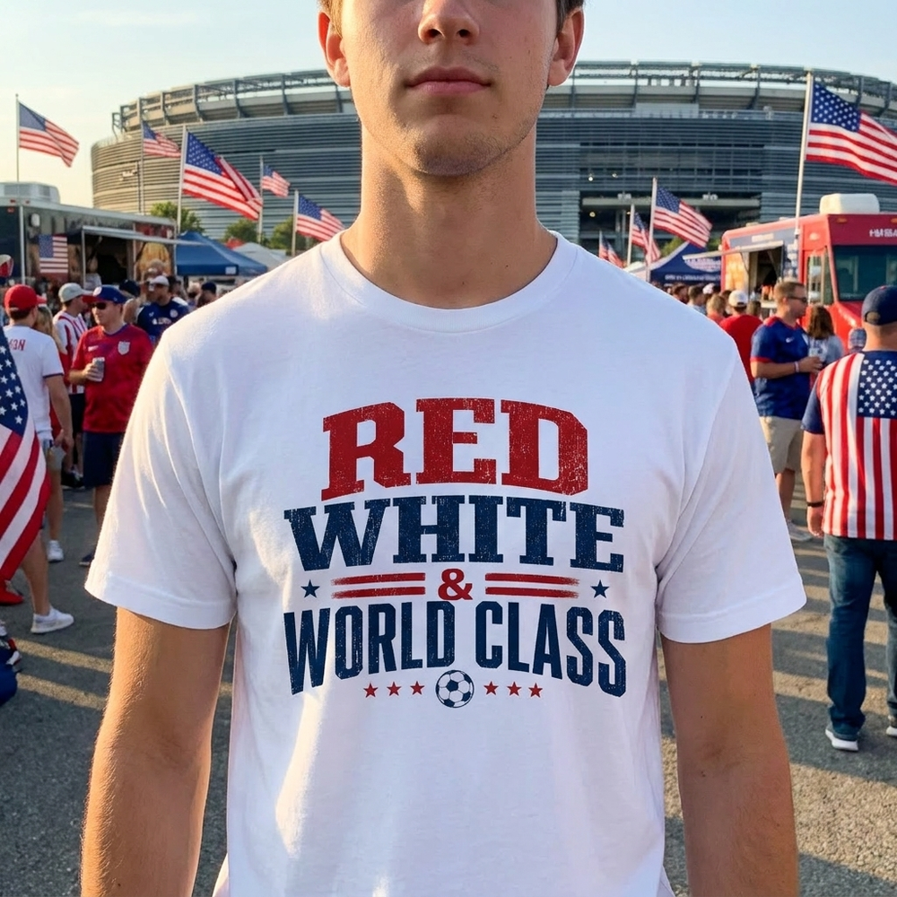 Red White & World Class Shirt - USA Soccer Fan Tee