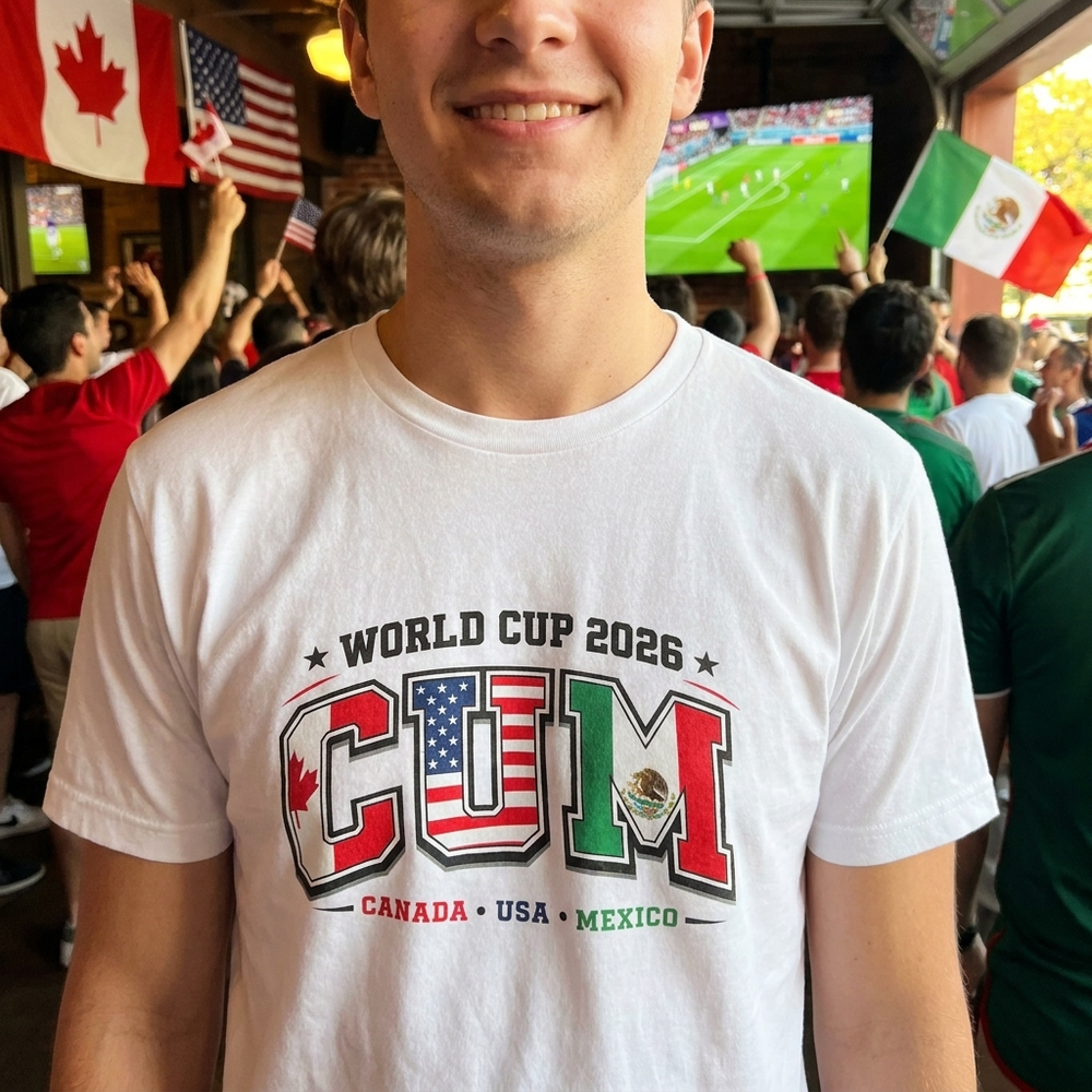 World Cup 2026 Shirt - Canada USA Mexico Host Nations Funny Soccer Tee