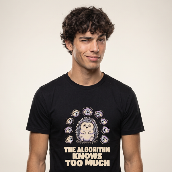 Funny Internet Shirt | The Algorithm Knows Too Much Tee
