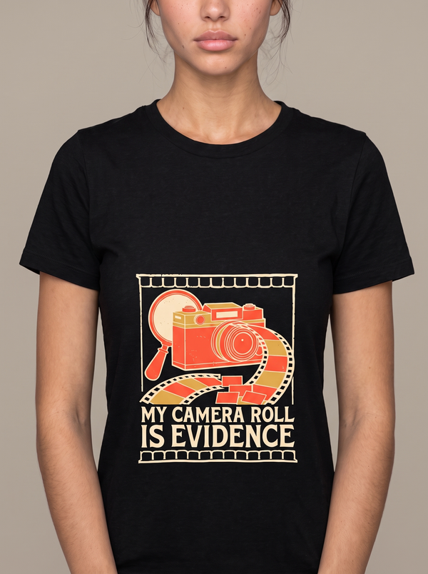 Funny Camera Roll Shirt | My Camera Roll Is Evidence Tee