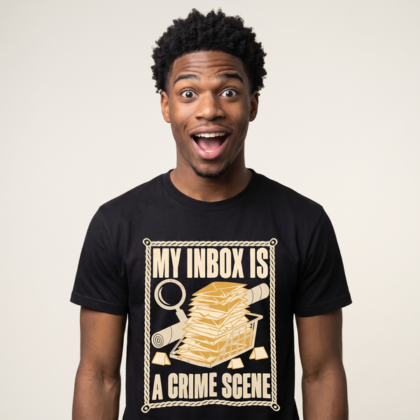 Funny Work Shirt | My Inbox Is A Crime Scene Tee