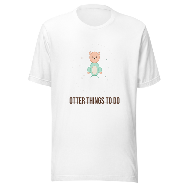 Otter Things To Do Kawaii Funny Animal Graphic Tee - view 1