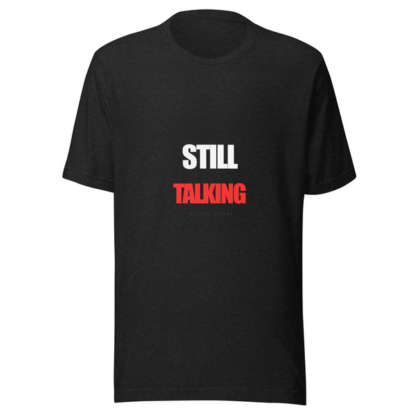 still talking trump tee — back view