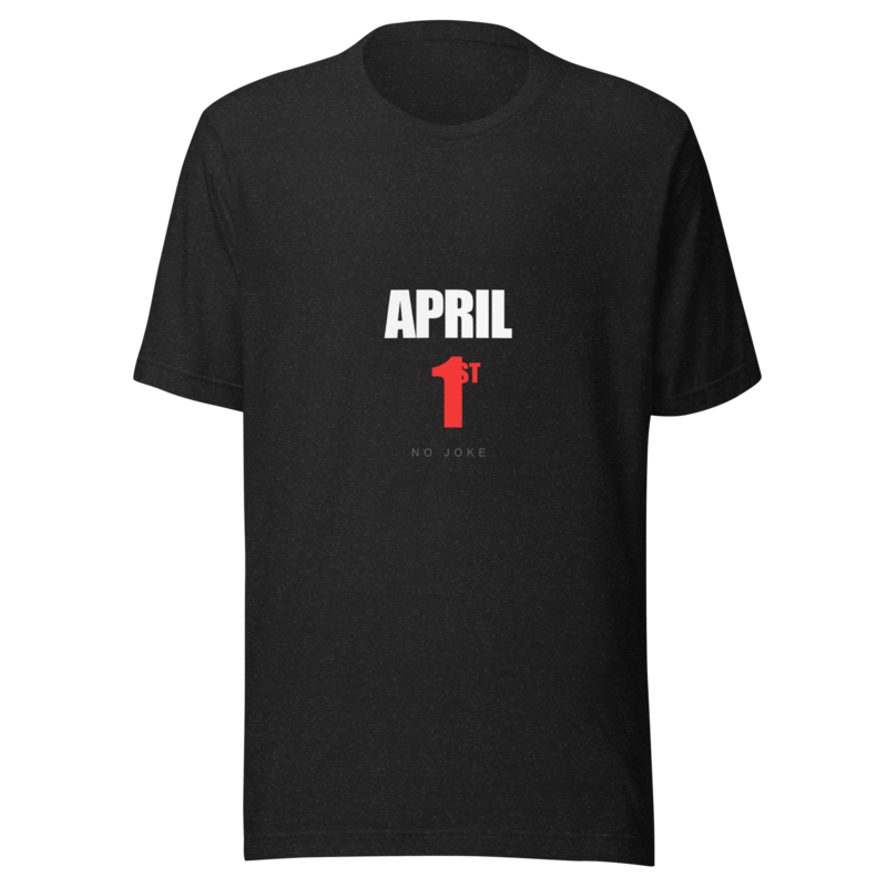 april 1st trump speech tee — front view