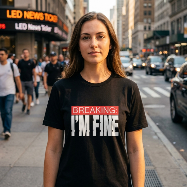 Breaking I'm Fine Shirt | Funny News Meme Tee