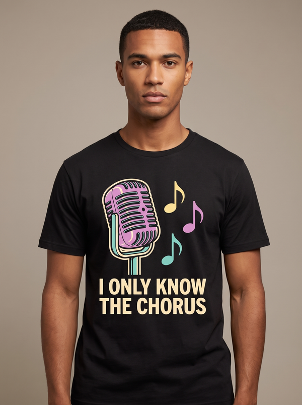 Funny Karaoke Shirt | I Only Know The Chorus Tee