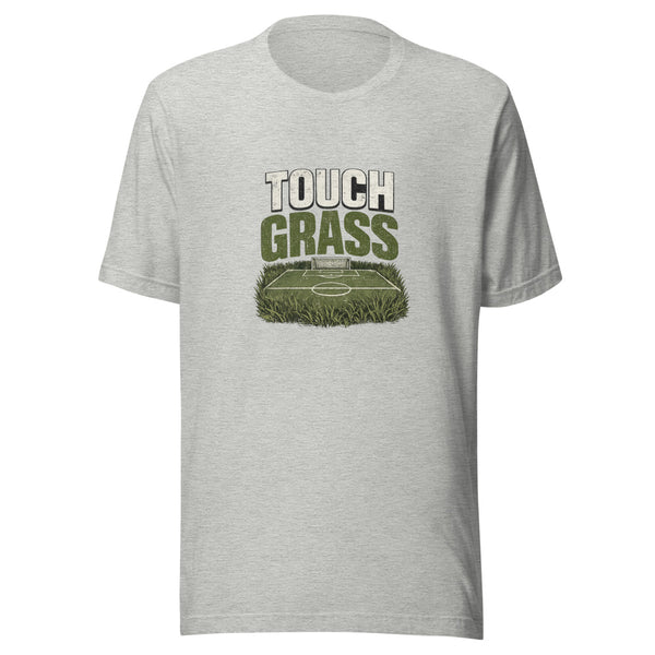 Touch Grass funny soccer meme tee front