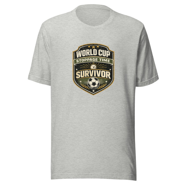 World Cup Stoppage Time Survivor tee front