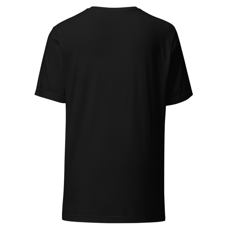 How My Parents Think You Get A Job Graphic Tee — Back detail — Black