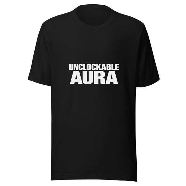 Unclockable Aura Tee - Front View Black