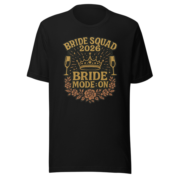 Bride Squad 2026 Bachelorette Crew Shirt front view