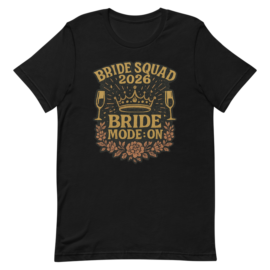 Bride Squad 2026 Bachelorette Crew Shirt front detail