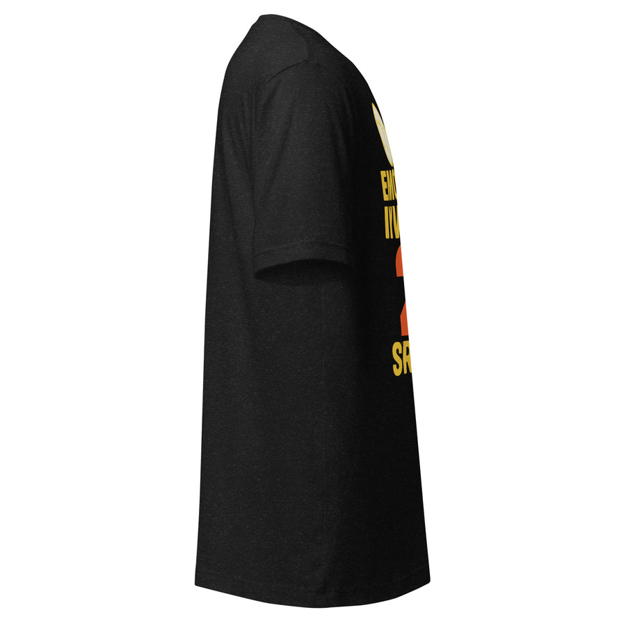 Emotionally Invested In 22 Strangers black soccer fan tee, right side