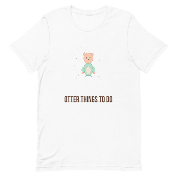 Otter Things To Do Kawaii Funny Animal Graphic Tee - view 2