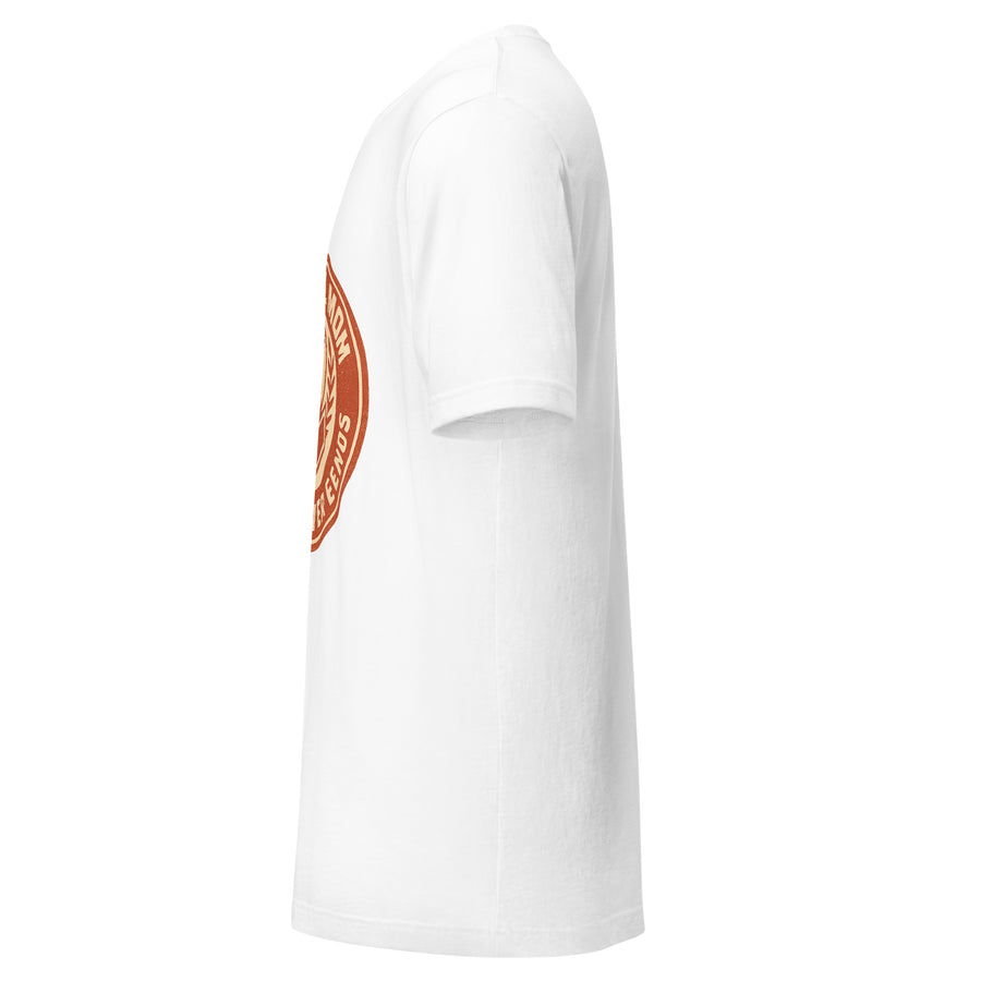 Sideline crew baseball mom tee - white left side