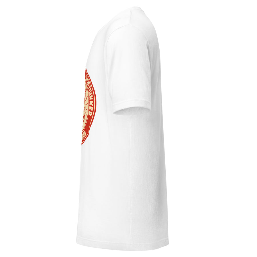 Professional Overthinker Club shirt white - side view